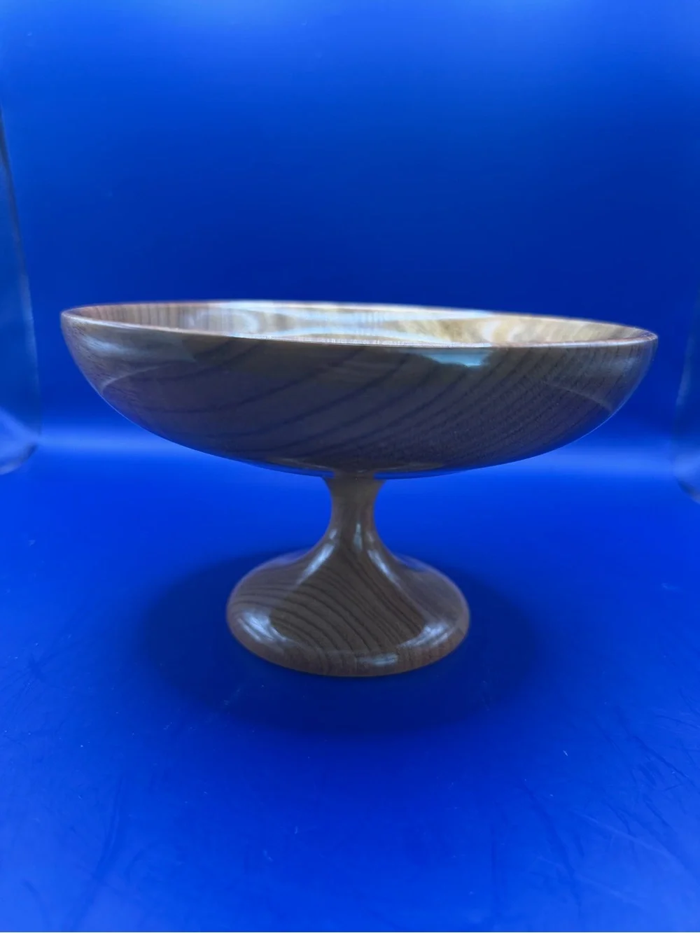 Myrtle Wood Pedestal Serving Bowl